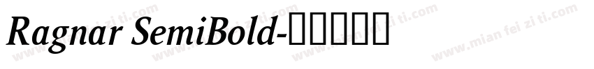 Ragnar SemiBold字体转换